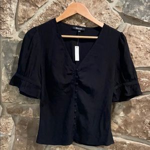 Madewell Black Button Down